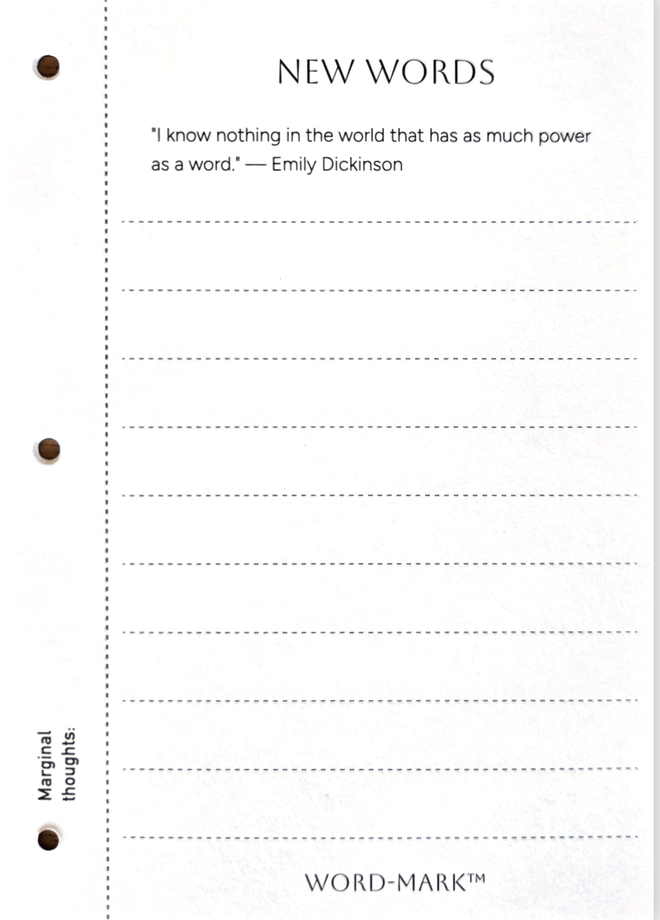 Word-Mark bookmark