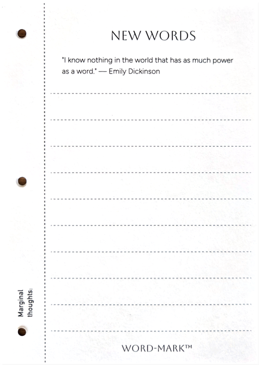 Word-Mark bookmark